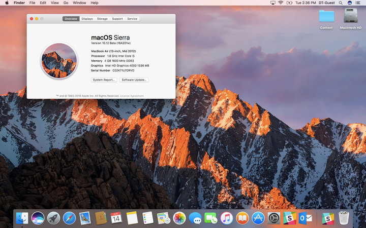 MacOS Sierra, Marca Registrada de Apple Inc.