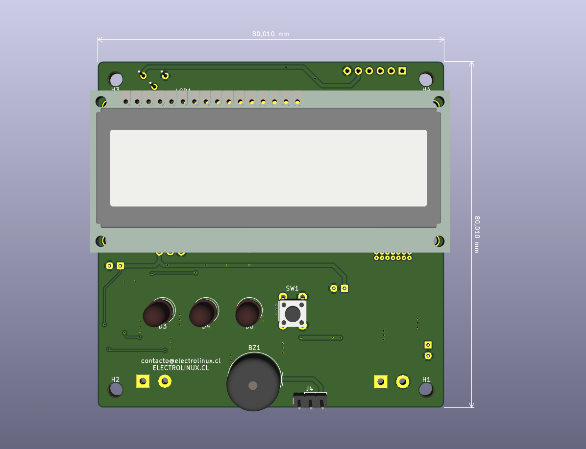  Desarrollo de PCB frontal