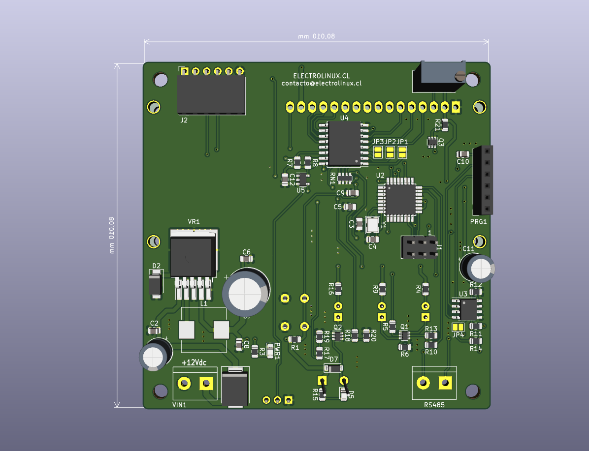  Desarrollo de PCB rear